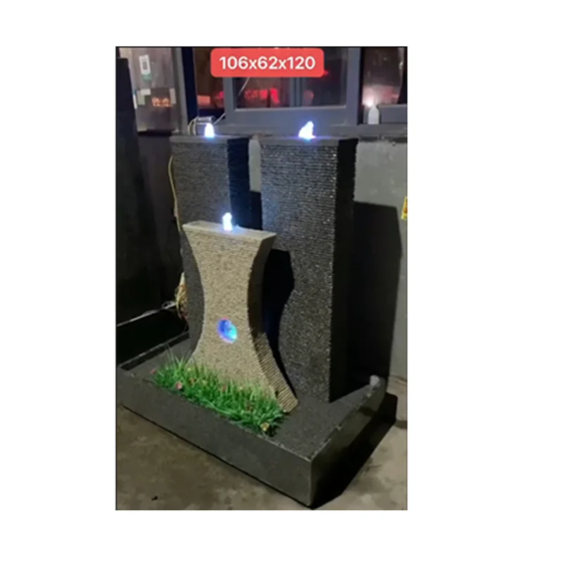 Best Quality Product Of 2022 Black Granite Garden Water Fountain For Sale Garden Fountain Waterfalls For Stone Water fall Garden