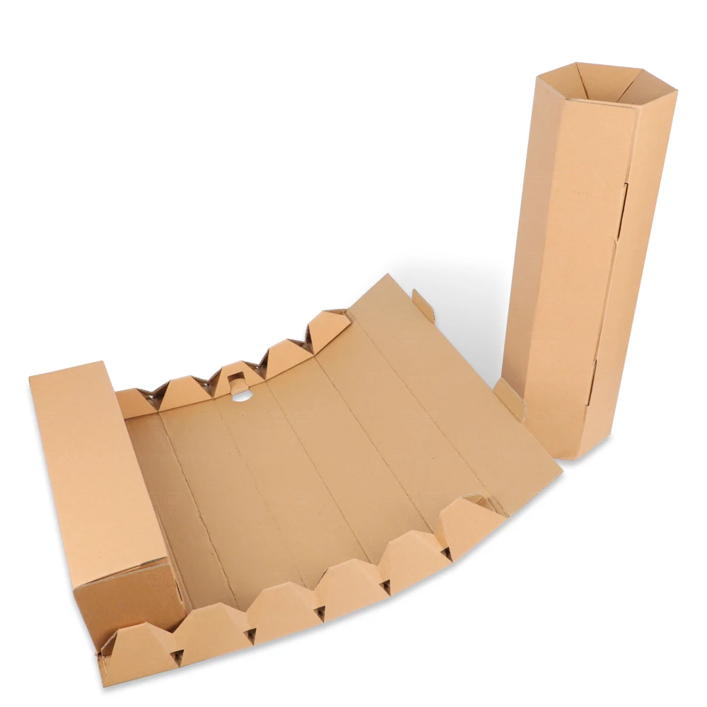 Portable Round Folding Box Packaging Custom Print Colour Paper Cardboard Gift Wine Bottle Champagne Packaging Wine Box