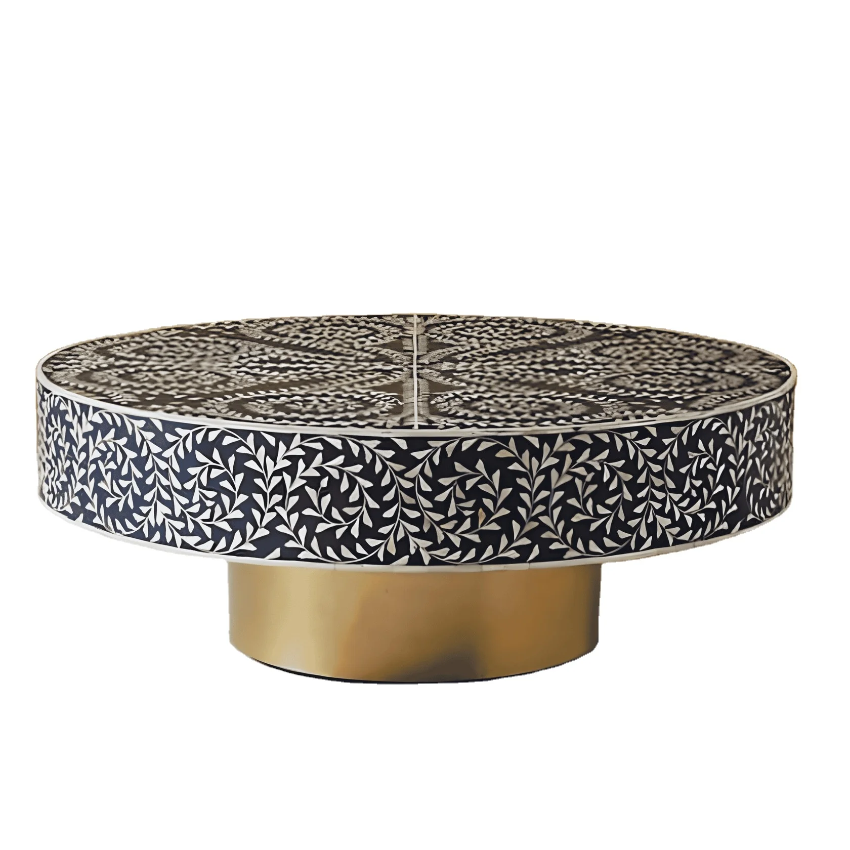 New Design Luxury Mother of Pearl Inlay Coffee Table Decorative MOP Table Living Room Furniture made in Vietnam