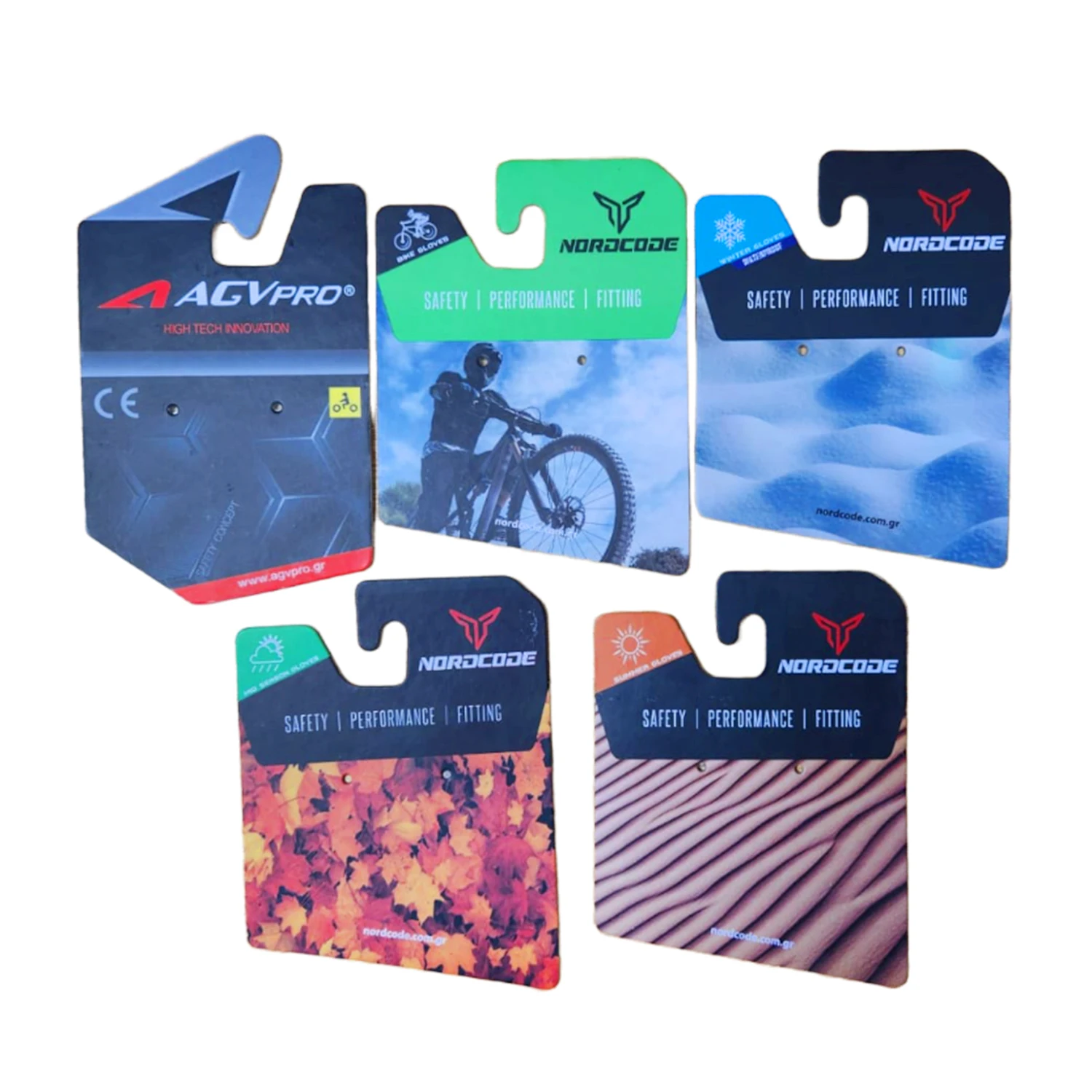 Wholesale Header Card hangtag Custom Brand Name Logo Printed hangtag Custom package hang tag For Sports Products