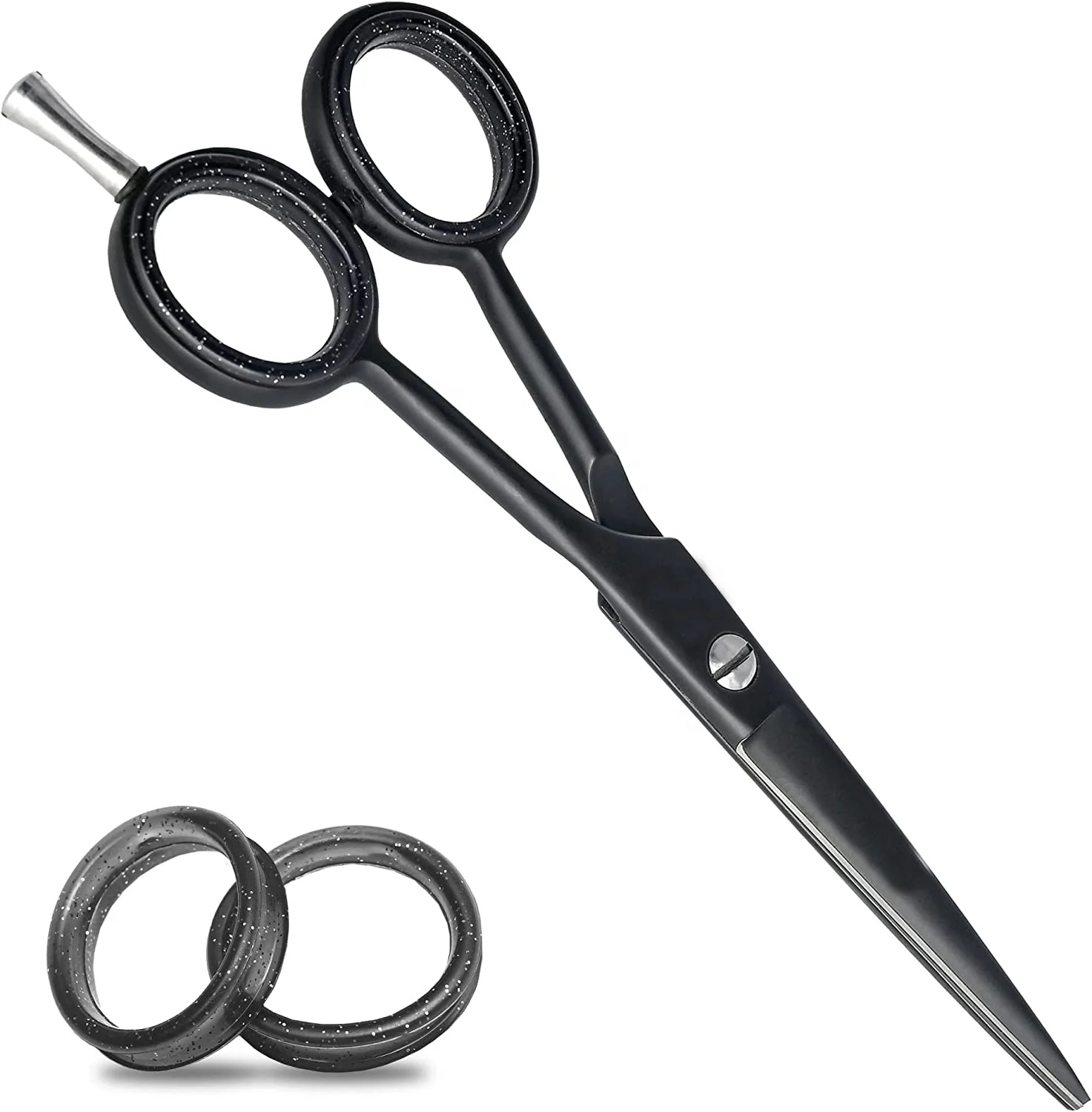 Professional Barber Hair Cutting Scissors Shears Black Men Women Hair Beard Trimming Shaping Grooming best seller in low price