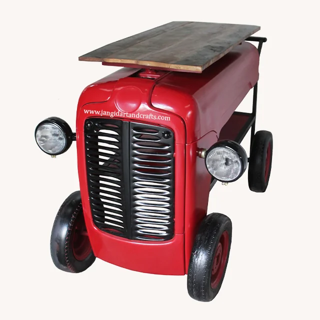 Мастерский трактор преобразованный в сервисную тележку барный стол индийская мебель ручной работы экспорт