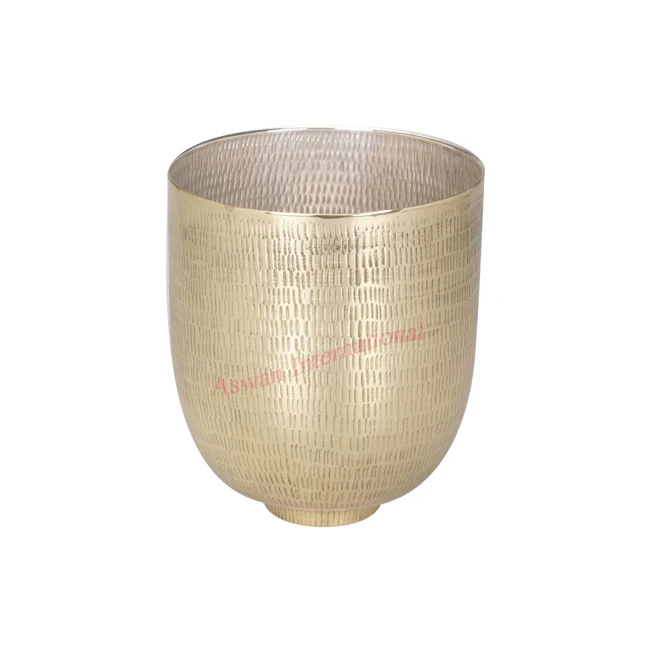 Brass  Candle Jars Copper Finished  Containers scented Soy Wax Customize logo candle tins handcrafted from India