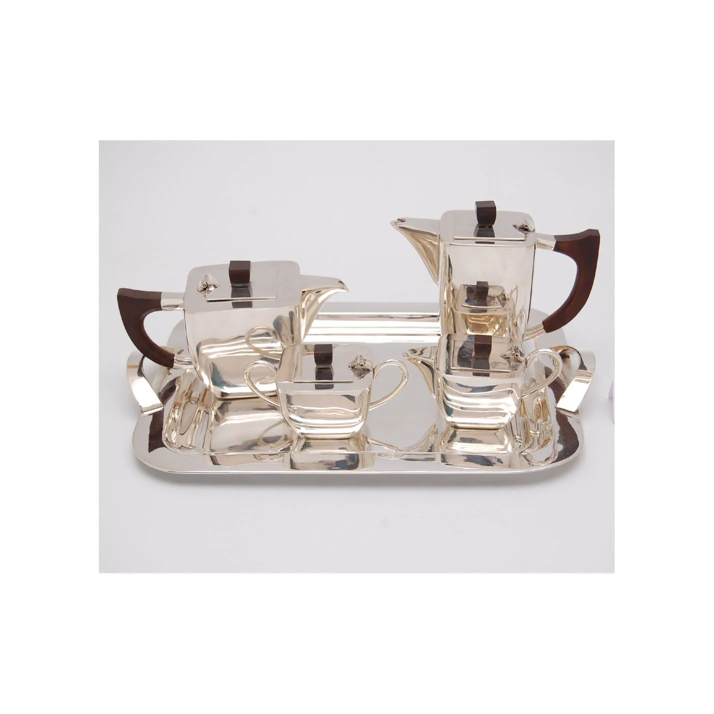Cafe And Hotel Decorative Silver Tea Set Premium Exclusive Quality Fabulous Design Royal Tea Pot Set 4 Pieces
