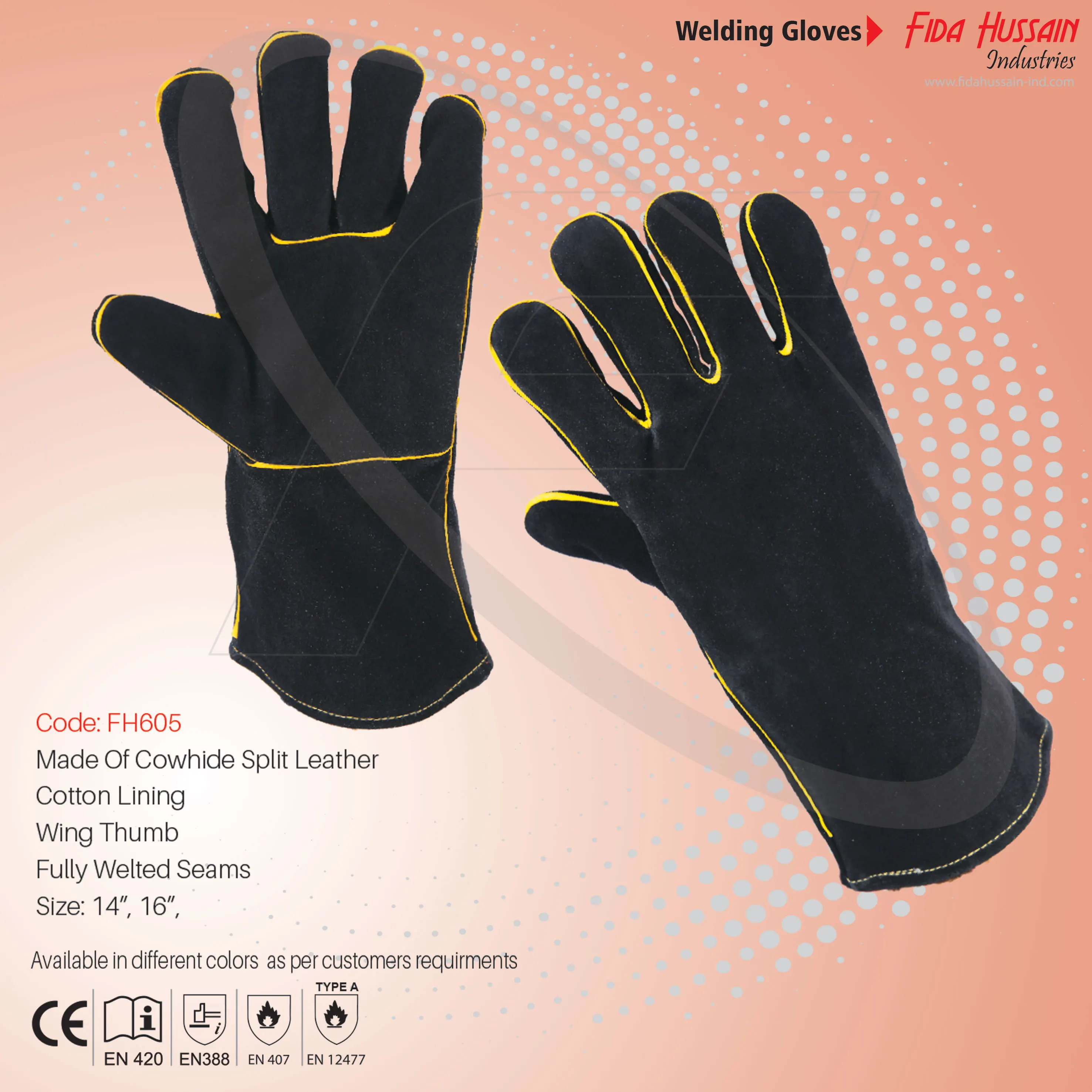 2024 A Grade Hand Protection Anti Cut Welding Work Safety Gloves Top Quality Wholesale Welder Glove Leather gloves from Pakistan