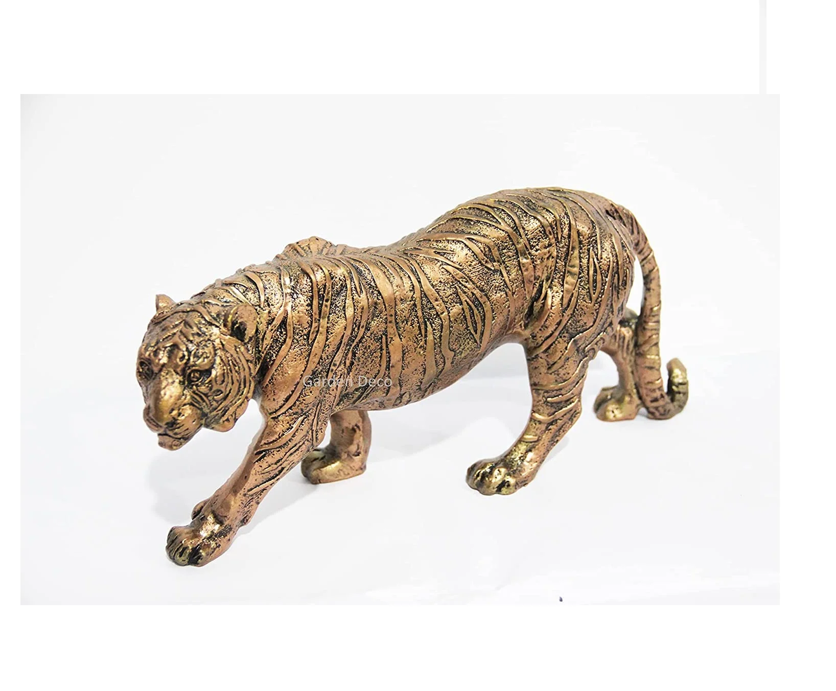 Tiger Antique Gold Aluminum Statue Sculpture For Table Decor Luxury Design Sculpture For Home and Office Best for Gift
