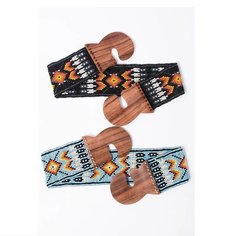 Stylish Seed Beads Embroidery Balt New Design Color  Beaded Embroidery Light Weight  Belt Handcrafted Seed Beads Belt