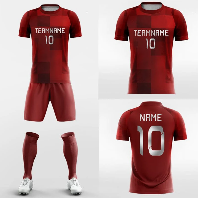 Sports & Training Clothing Soccer Uniforms New Model Latest Printing Custom Logo Soccer Jersey and Shirt Sets