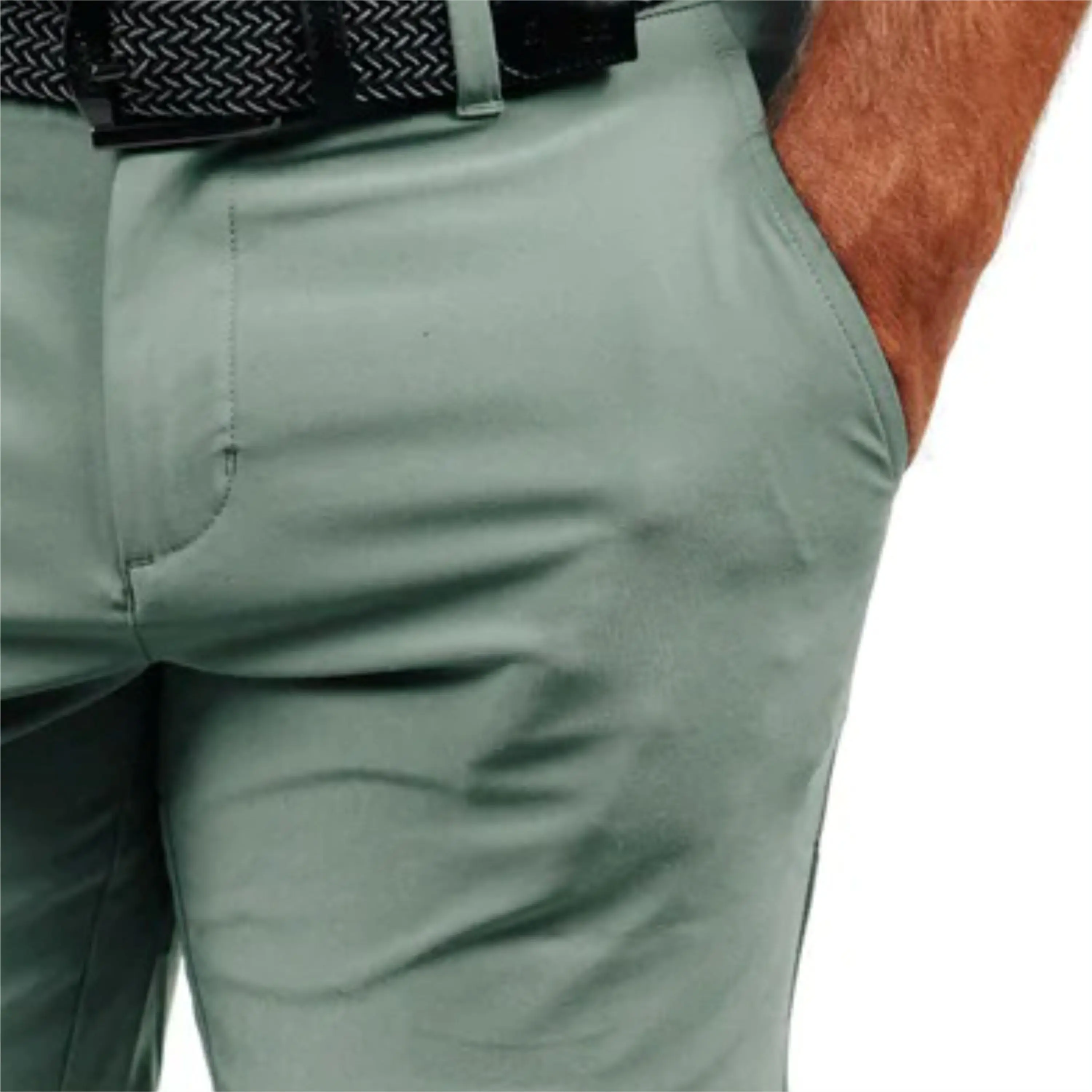 Custom Logo Quick Dry Moisture Wicking Workout Solid Colour Blank Casual Golf Polyester Men Shorts