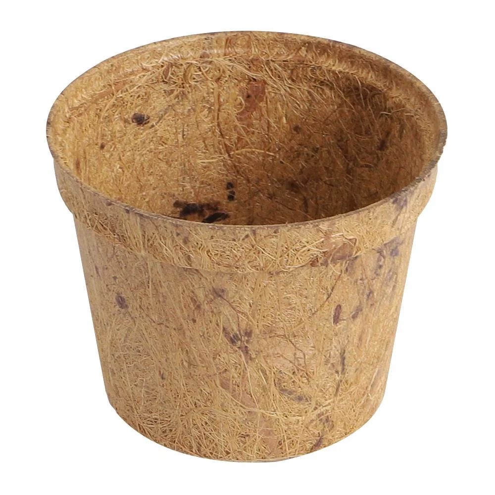 VIETNAM BEST NATURAL CHOICE FOR PLANT ITEM COCONUT FIBER POT FOR GARDEN FLOWERS GROWING PLANT HIGH 11.5cm x WIDE 12cm 2024