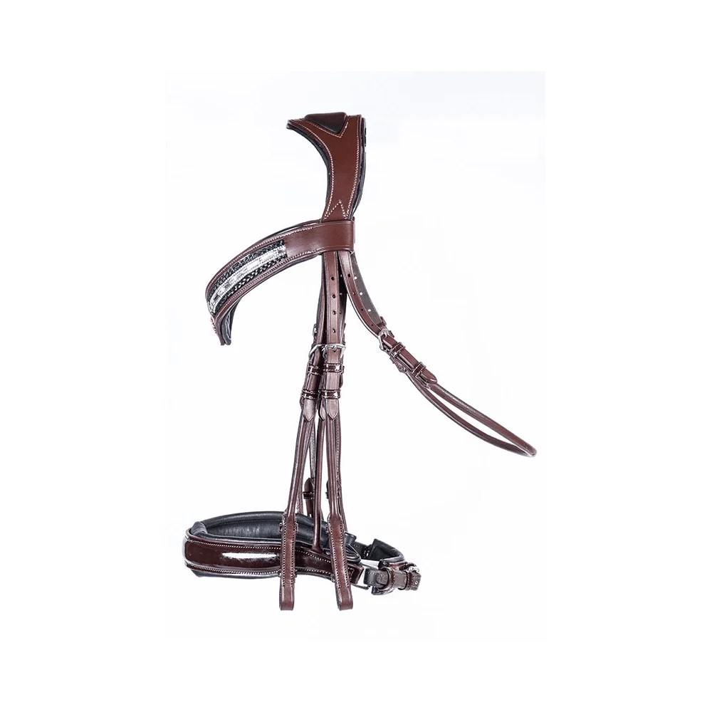 Luxe of London Limited Edition Carnaby Anatomical Rolled Double Bridle foldable