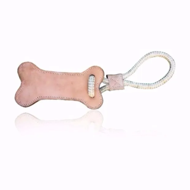 Pet Toys Dual Knots Light Green Eco-Friendly Handmade Candy Shape Cotton Rope Dog Toy For Medium Large Dogs