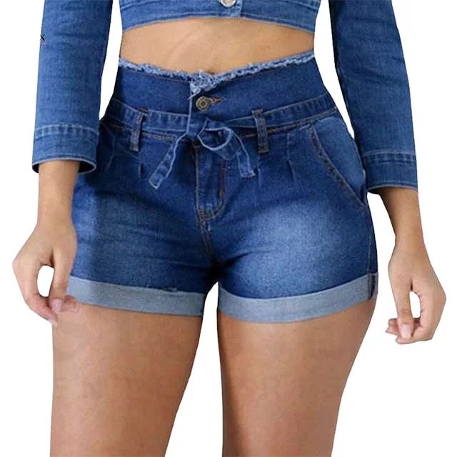 Custom Design Summer Street Wear Embroidered Ripped Distressed Vintage Heavy Denim Jean Shorts For Men and Women