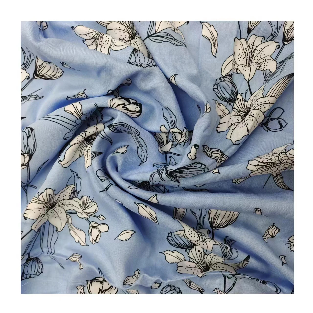 100% rayon viscose print flower modal fabric