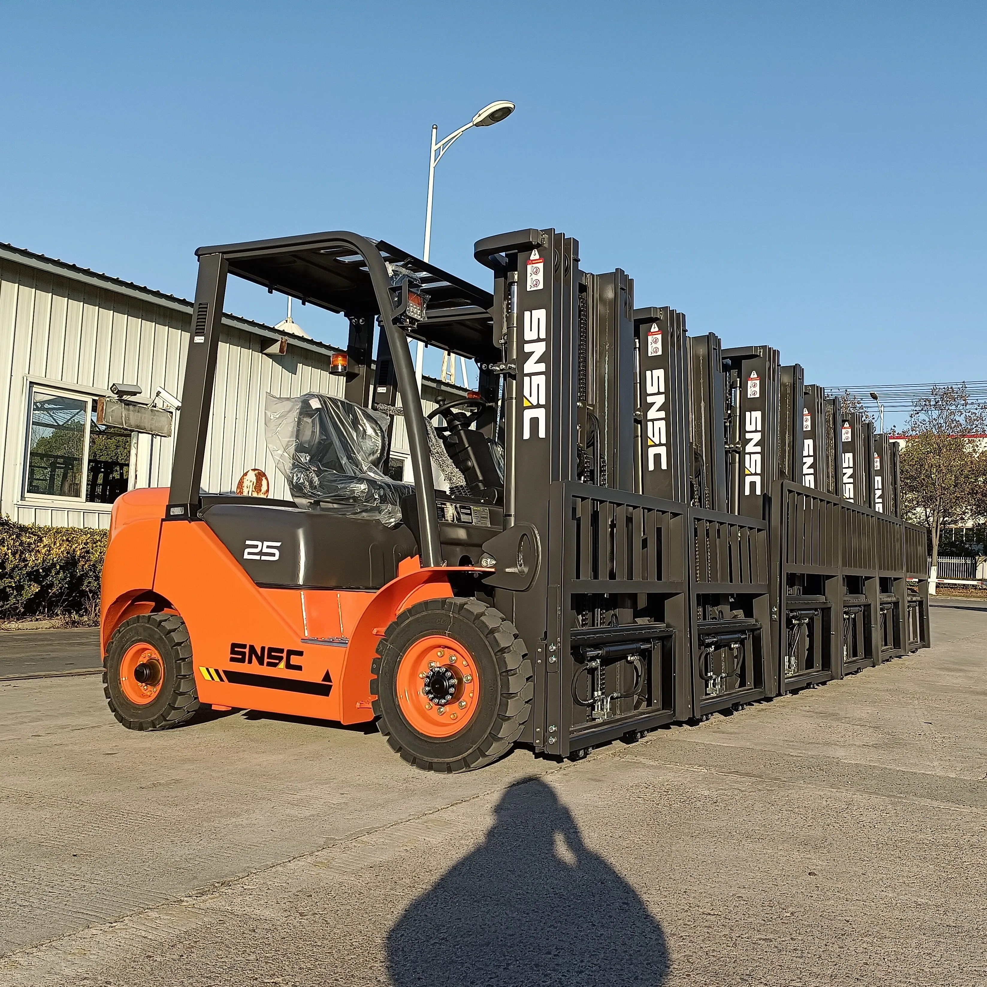 Carretilla elevadora 2 тонны 2,5 тонн дизельный вилочный погрузчик с контейнерной мачтой