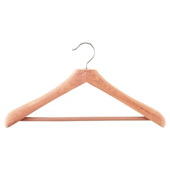 Custom wooden cloth & Coat  hangers with logo Eco friendly wooden clothes hangers wholesale wooden hangers with natural