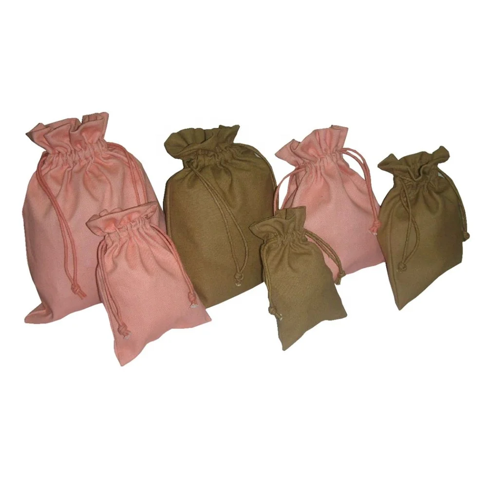 Wholesale Small MOQ eco-friendly Reusable Nature Custom Logo Print Drawstring Bag Shopping Tote Bag Canvas Cotton Bag