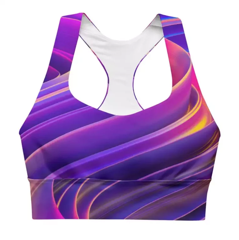 Низкий минимальный заказ женский спортивный бюстгальтер из полиэстера и спандекса с сублимационной печатью много новых моделей спортивных бюстгальтеров для девочек