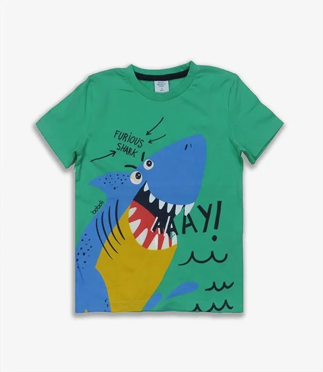 High Quality Cotton Boys T-Shirt Summer Short Sve Kids Clothing Printed Design Classic Style Wholesale from India