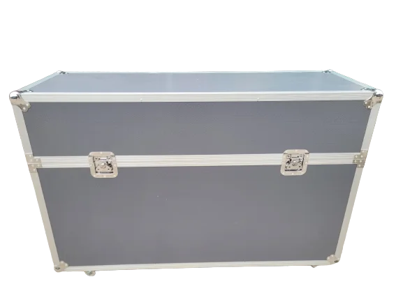 Whole Sale 80' inch Smart TV Display Carry Aluminum Case with Handles Wheels Samsung display Tool Case