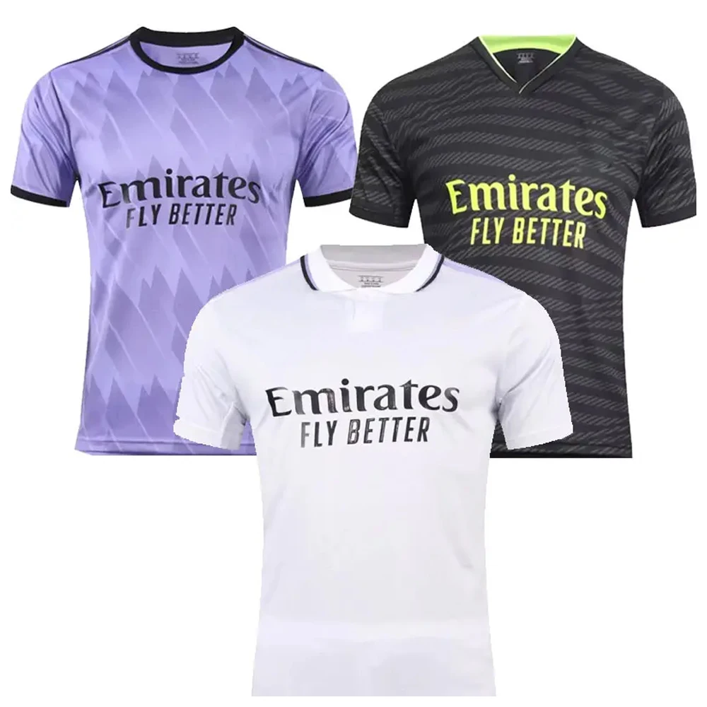 Soudia Arabia Real Fans Version Jersey 20223 Club Home Soccer Jersey Football Soccer Wear Madrids Fans Version T Shirt 100% poly