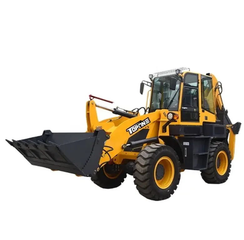 Mini Tractor Towable Backhoe Loader Earth-moving Machinery small wheel Backhoe Excavator Loader