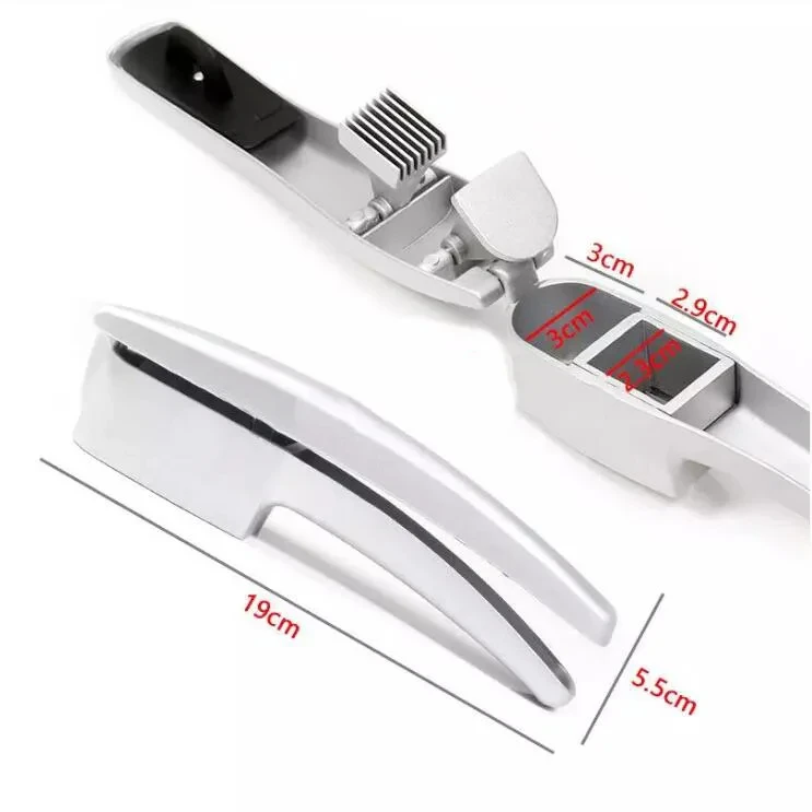 Garlic Press Mincer Ginger Crusher Peeler Squeezer Heavy Duty Aluminum Alloy Garlic Presser Chopper Professional Food Grade