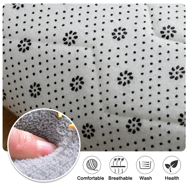 Living room bedroom mat non-slip waterproof engineering wood floor printing pattern