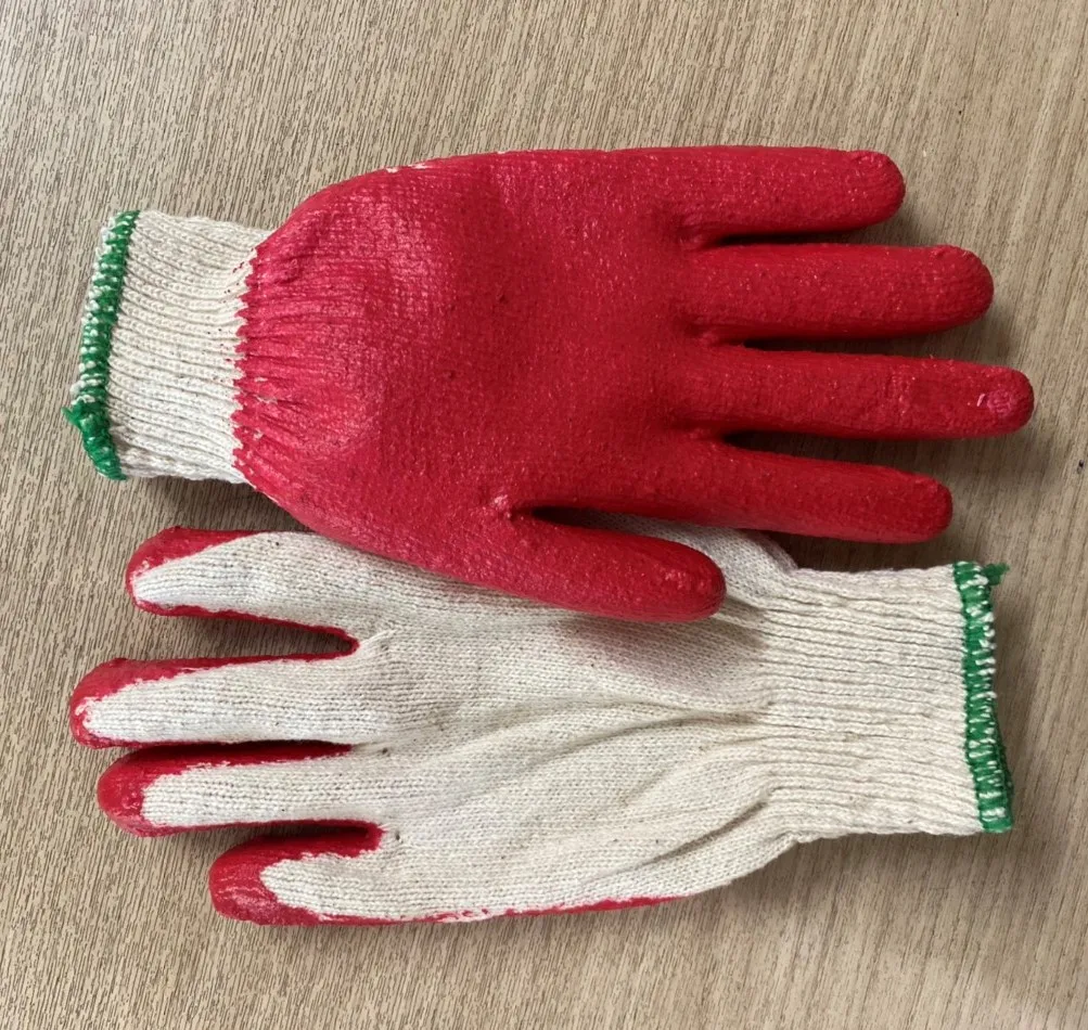 Top cheap working glove for gardening - Half Latex coated glove - palm side latex coated