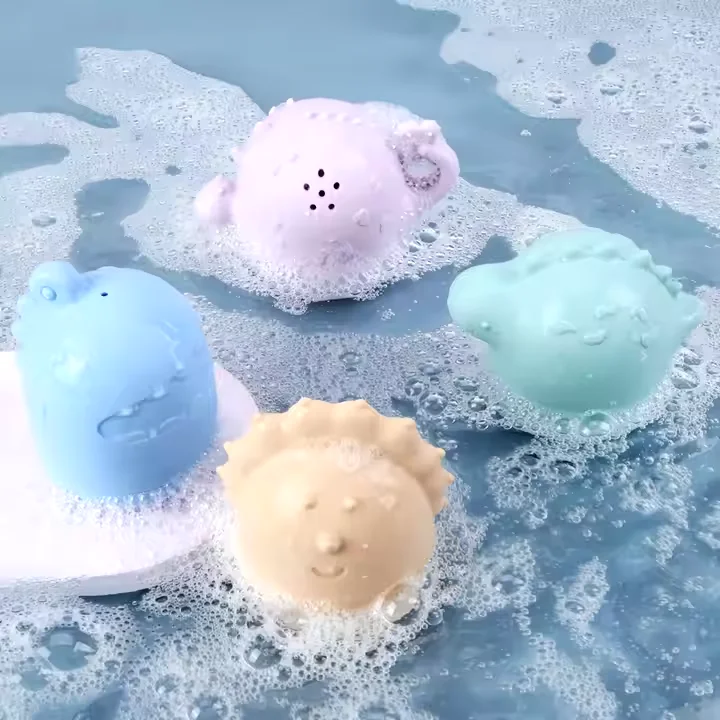 Vietnam BPA-Free Silicone Baby Bath Toys Dinosaur Shaped Bubble Toys for Toddlers Fun Shower Accessories for Kids