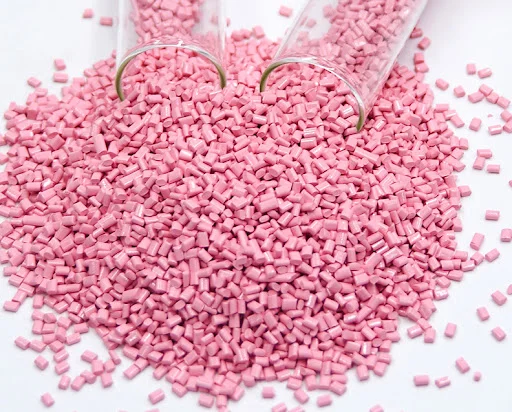 Pink Plastic Master batches for PP/PE/ABC/PA/PC/PS/PET Versatile Color Enhancement for Plastic Products