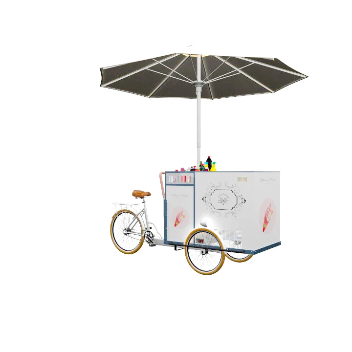 JEKEEN Street Food Bicycles for Coffee Sales Catering Three Wheeler Coffee Cargobike Tricycle