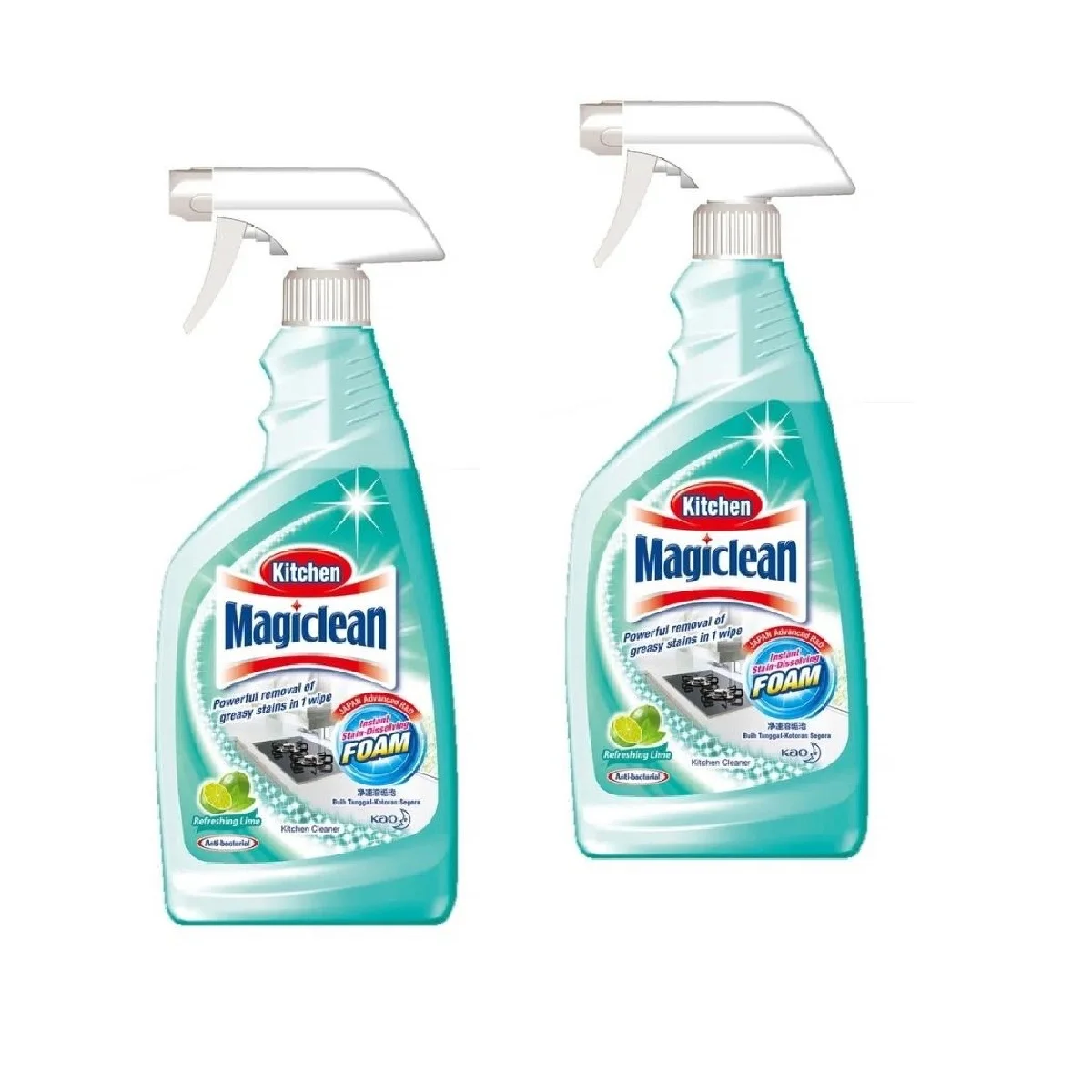 Top Sale Japan Technology Household Cleaning Detergents Liquid Powerful Magiclean Lime Scent Kitchen Cleaner Trigger 500ml