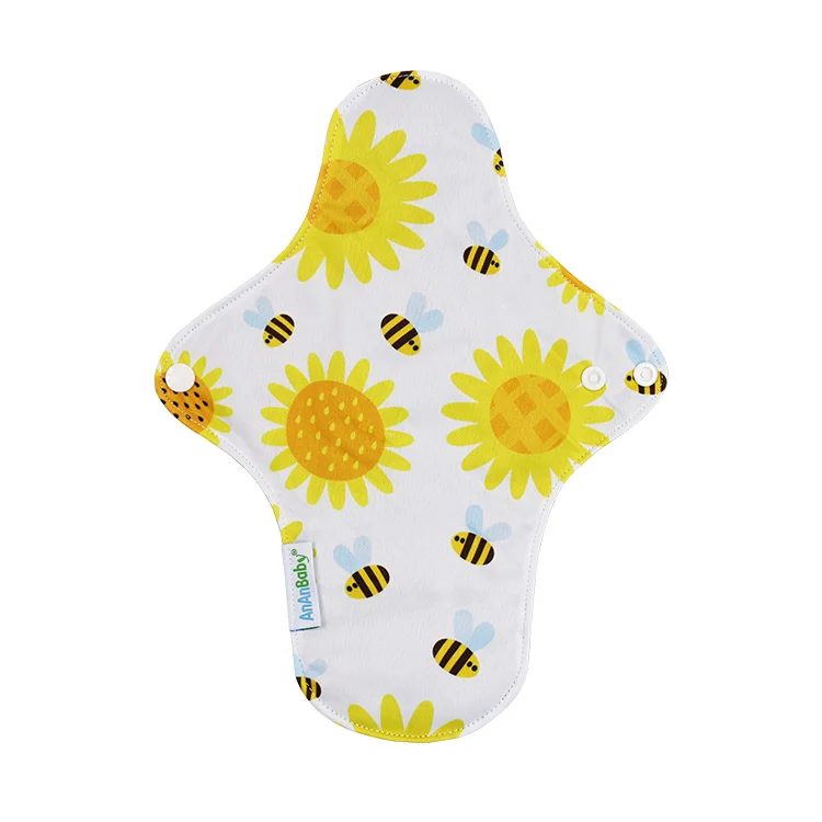 Wholesale Reusable Noble Girl Organic Bamboo Charcoal Or Custom Material Sanitary Napkin Pads For Women