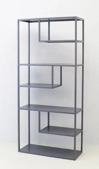 6 Tier Bookshelf Shelves Bookcase combine with metal and wood display shelves for bedroom Vietnam manufacturer
