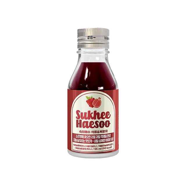 Quickly Dissolves Alcohol Fruity Sweet Liquor Pomegranate & Raspberry Soju Cocktail Healty Drinks Friends Party SUKHEE HAESOO