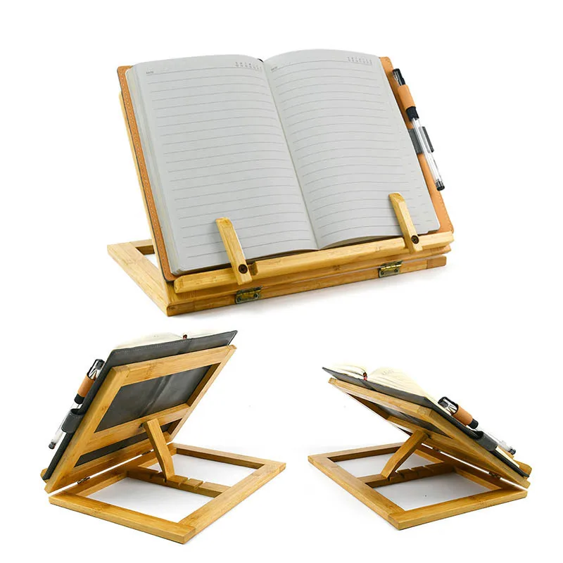 Учебник журнал рецепт деревянный бамбуковый планшет кулинарная книга подставка-держатель для