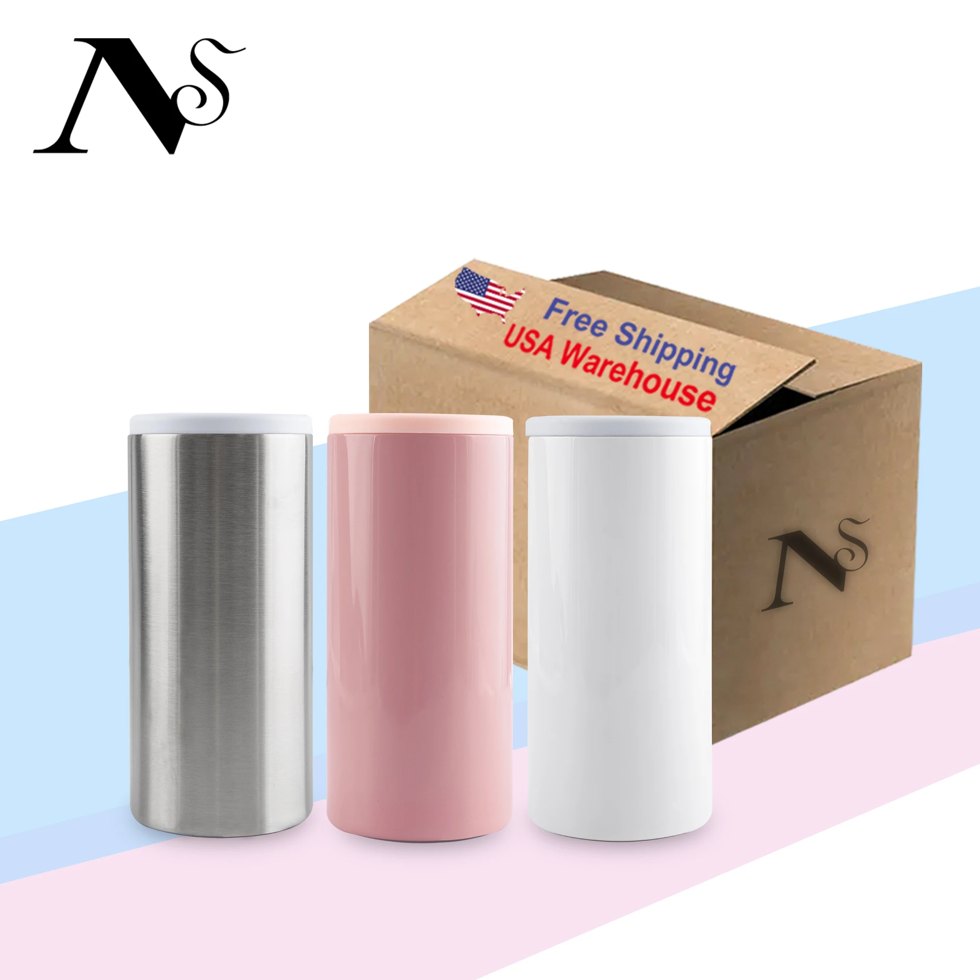New Fashion Promotional Sublimation Printed Custom Neoprene Can Cooler 330ml slim\/fatty Drink Beer Bottle  Stubby Holder