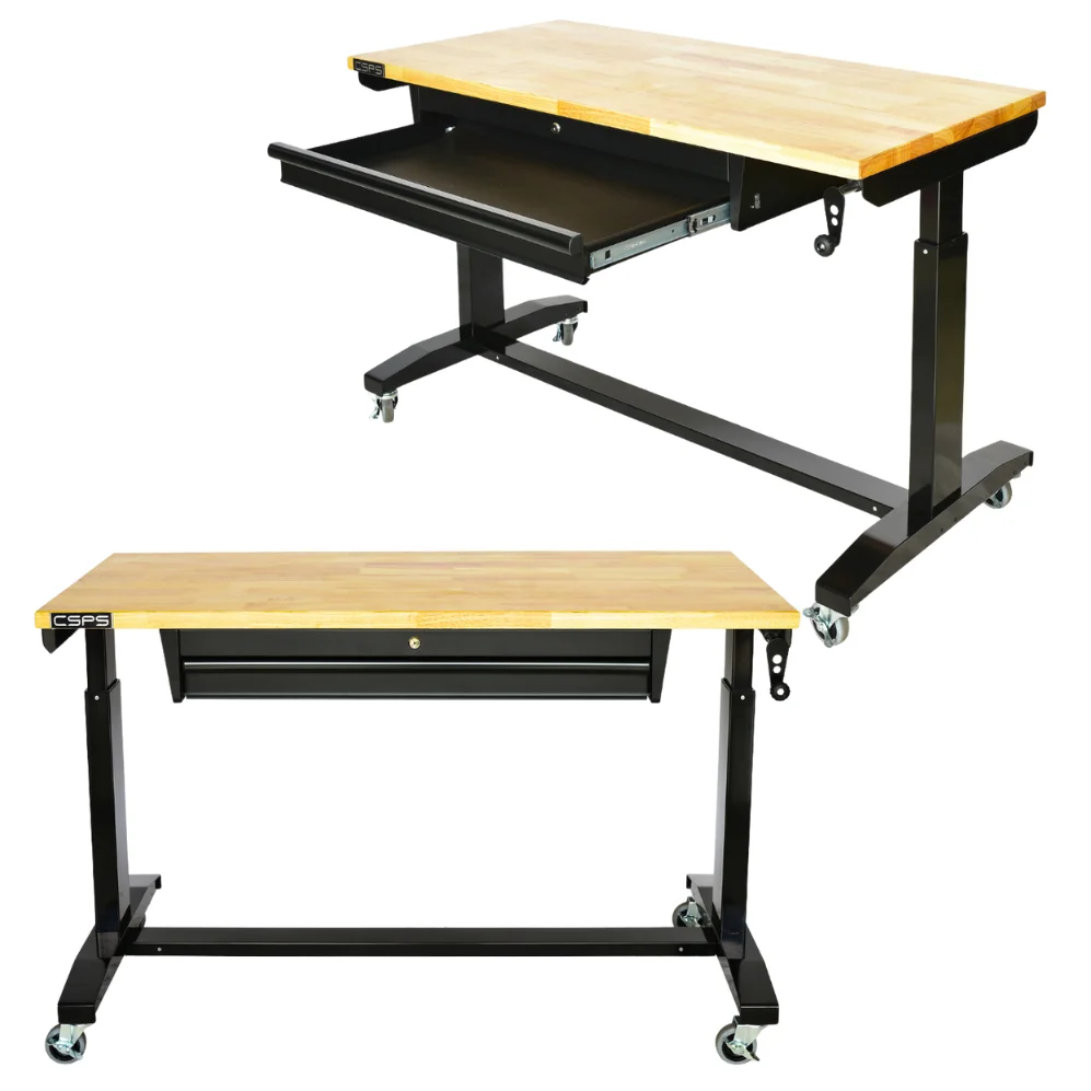 Wholesale 132cm Adjustable Height Workbench Lifting Table Noiseless Sit Stand Table Office Home Study Mechanic Garage Workshop