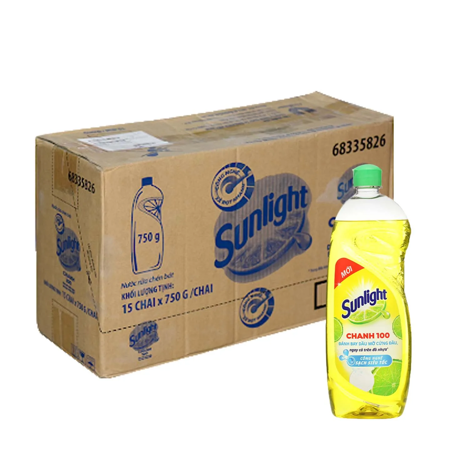 Sunligh-t lemon Dishwashing Liquid bottle 750g Deodorizing Natural Ingredients Dish wash Liquid Detergent With Different Scented