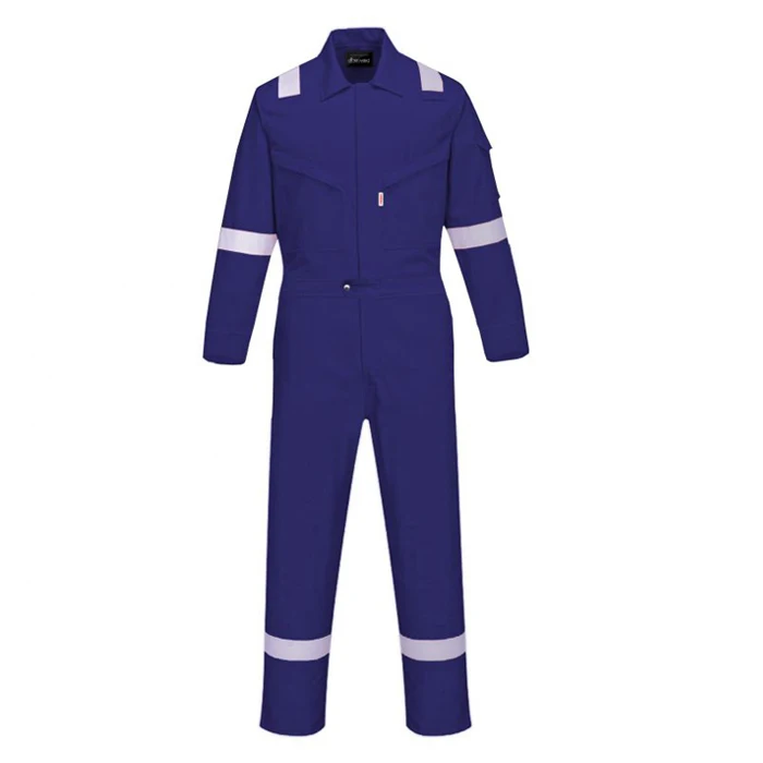 Safety Work Wear Factory Supply Uniform Overall Workwear Coverall Protective safety Suit 100% Cotton Safety Coverall suit