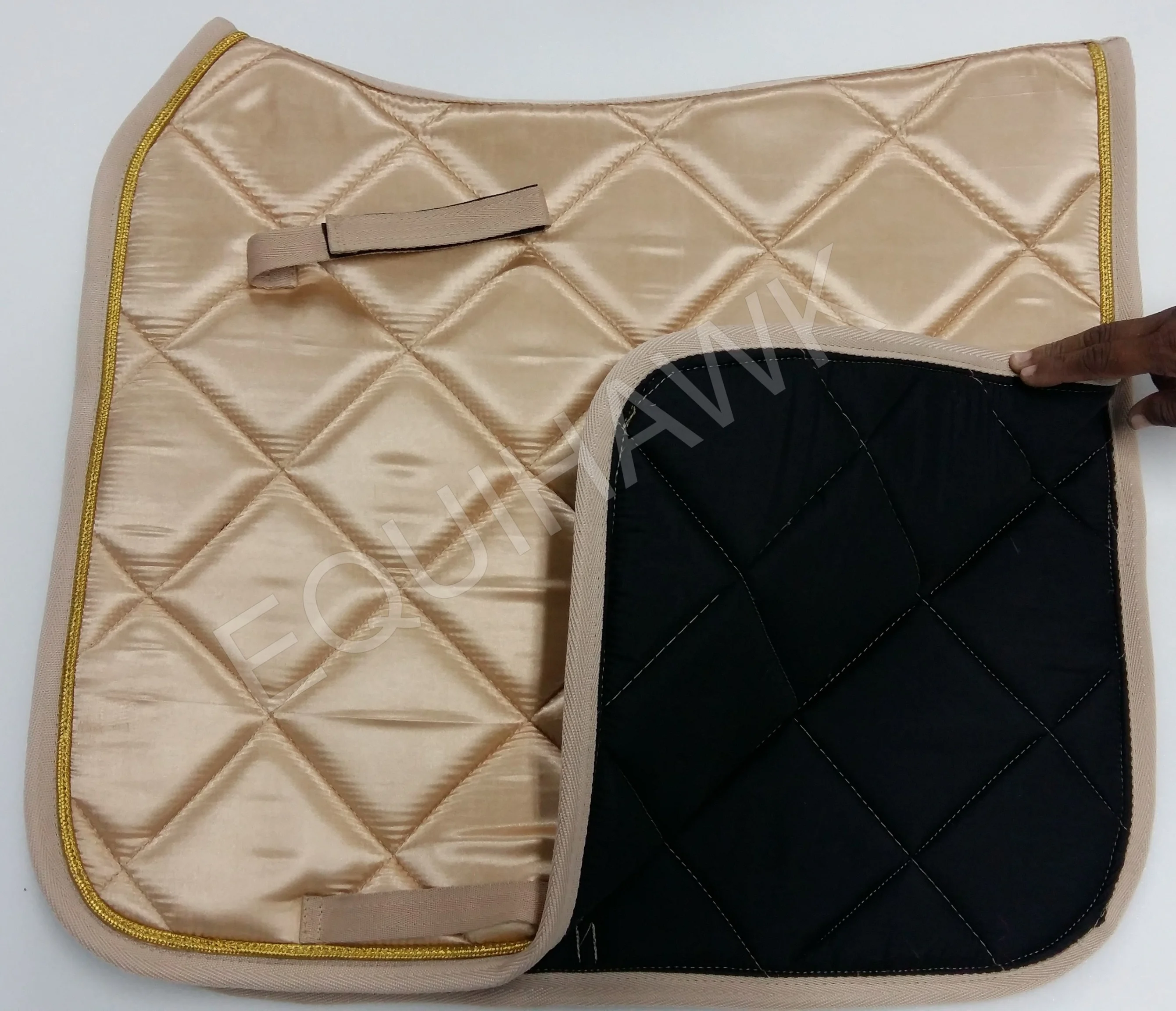 Professional Factory Horse Product Satin Fabric Saddle Pads Ready To Ship Clearance Price Brand New Saddle Pads Equestrian