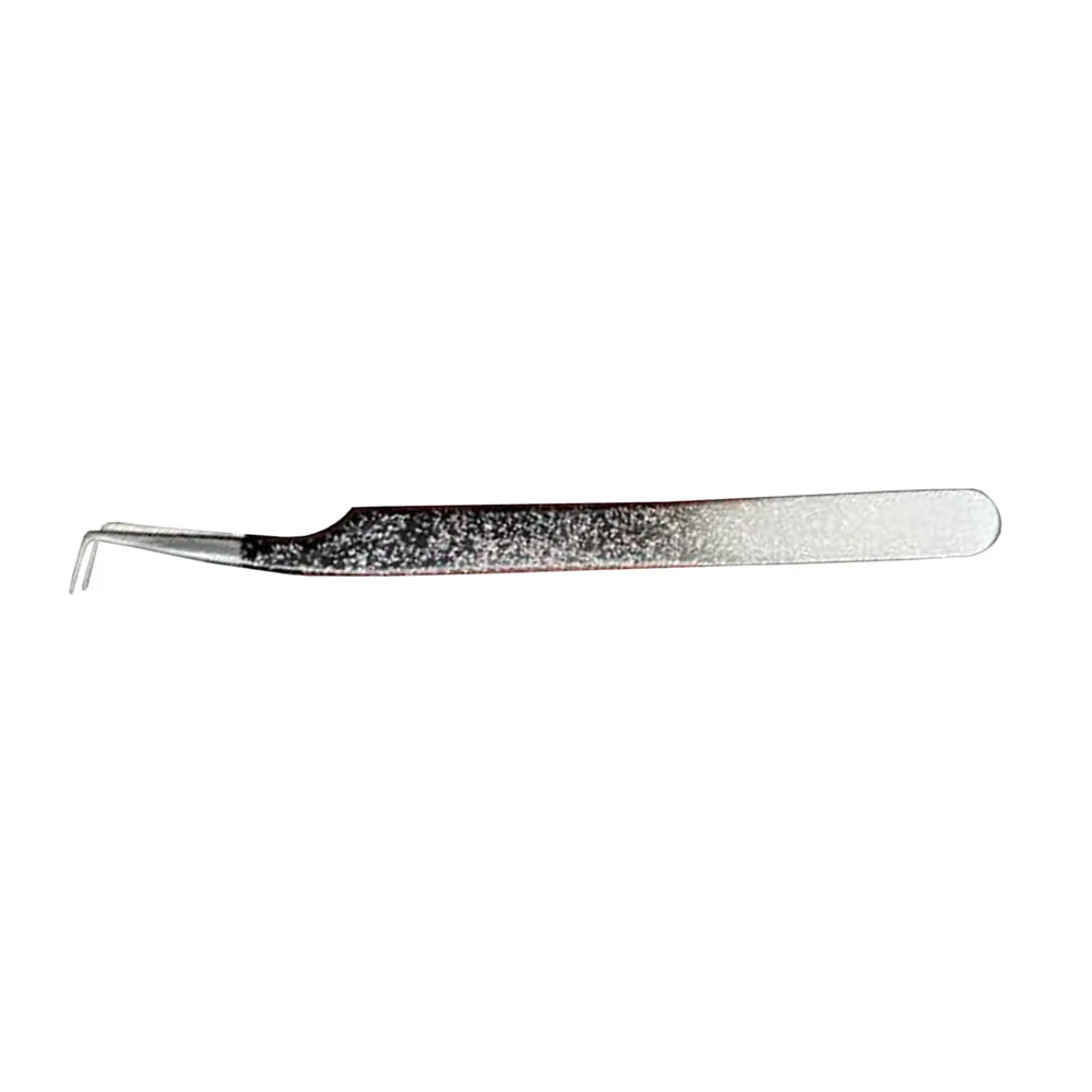 Unique Beauty Eyelash Extension Tweezers 90 Degree Bend Angled Volume Extension Stainless Steel Tweezers
