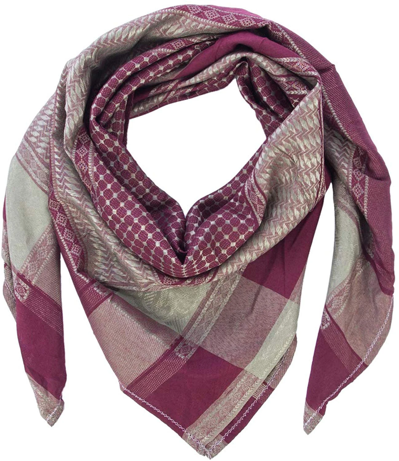 Men Cotton Shemagh Tactical Desert Wrap Keffiyeh Head Neck Scarf Arab Premium Wrap Muslim Headwear Head Scarf For Men