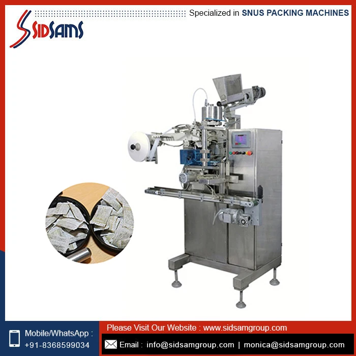 Best Quality Fully Automatic  Swedish Snus Packing Machine From India