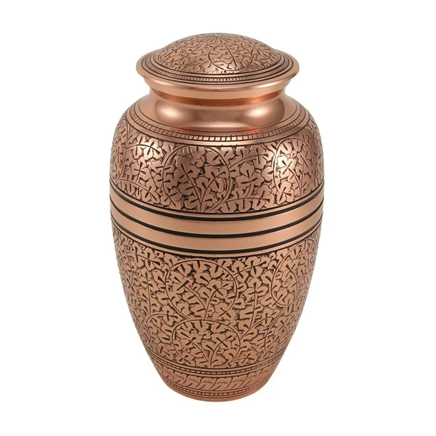 Top Selling Pet & Adult Human Cremation Urns Premium Quality Brass Cremation Urns With Engraving Band Metal Funeral Urns India