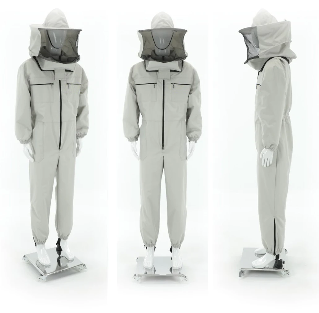 High Quality Luxury Bee Keeper Keeping Harvesting Suit Clothing with Round Hat-Veil Combo Apiculture Beekeeping Equipment