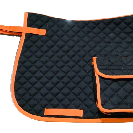 ALL PURPOSE HORSE POCKET SADDLE PAD ASSORTED COLORS DUAL SIDE QUILTED POCKETS BEST SELLER EQUESTRIAN PRODUCT