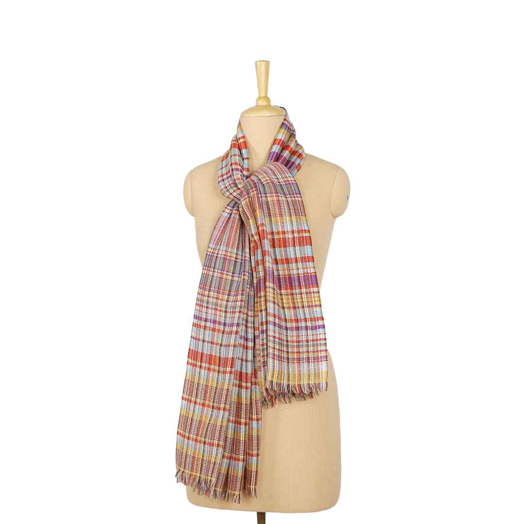 Fashion Stock 100% Natural Fabric Made For Wholesale Stylish Model Womans Scarves Custom Design Handmade Scarf