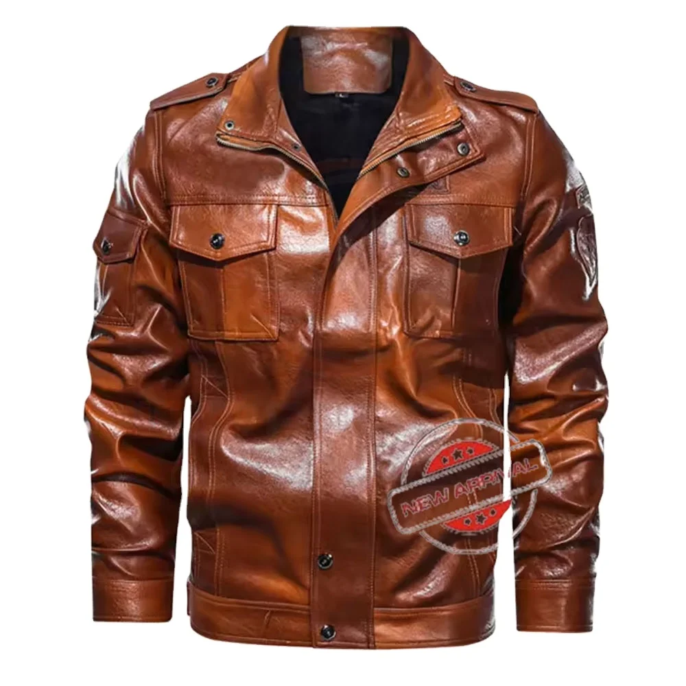 Customized Top Design High Quality Men Leather Pant Good Quality Top Design High Quality Men Cow Leather jacket